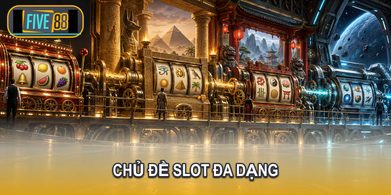 Các chủ đề cổ điển thần thoại và tương lai trong slot Five88