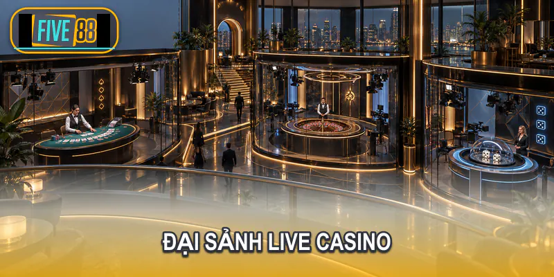 Các phòng và bàn live casino trong sảnh Five88