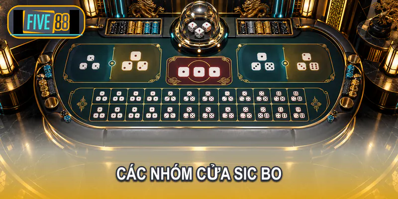 Các nhóm cửa Tài Xỉu Chẵn Lẻ Tổng và Bộ ba